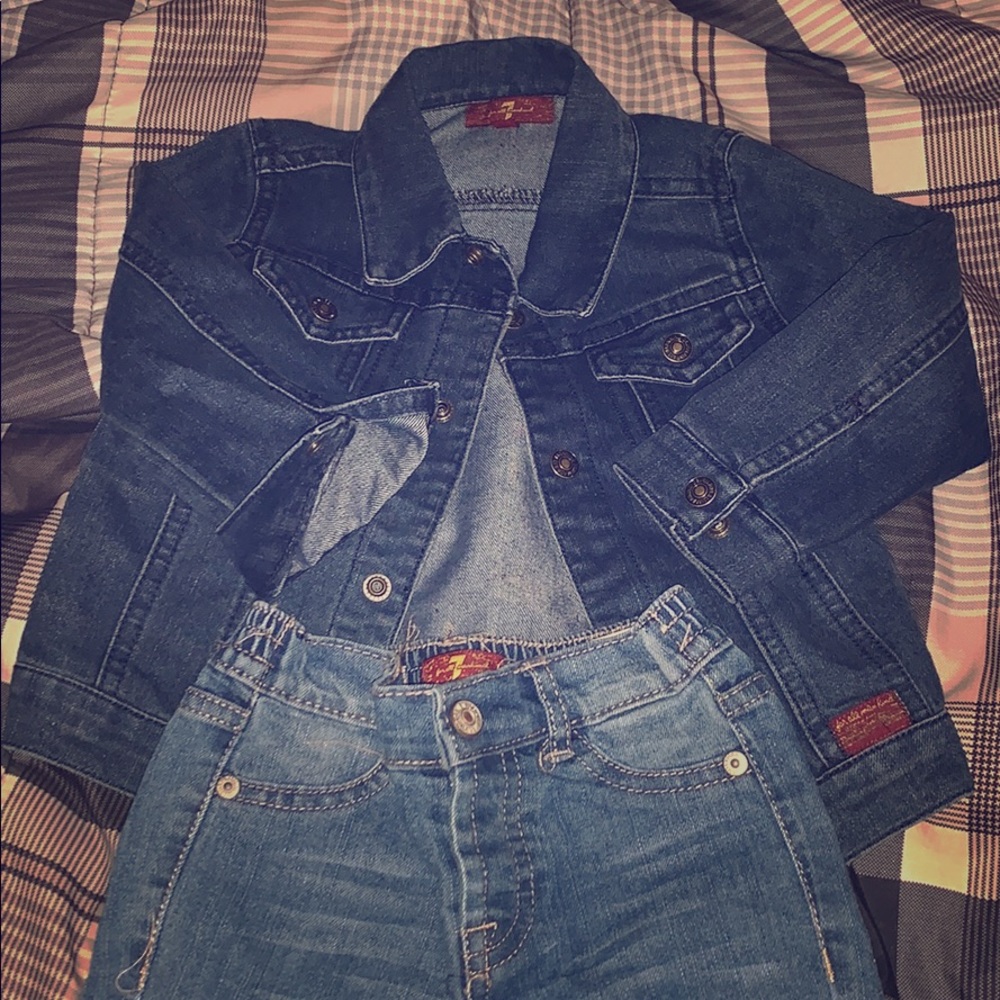 7 for all man kind baby jean suit
